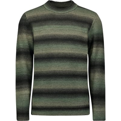 No Excess Pullover Crewneck Degrade Stripes With Wool Smoke Maat: XXL | Sweaters Outlet | Heren | Groen