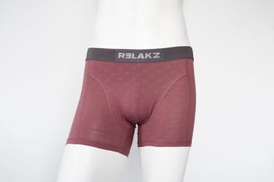 RELAKZ - Boxershort Heren - 2-Pack - Organisch Katoen - RZ Roan Rood - Maat S