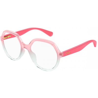 Lunettes pour enfants Chlo CC0020o 005 Transparent Gradient Pink/Grey/48-17-125 white