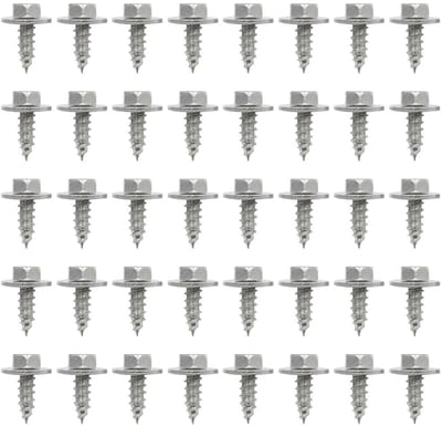 Dailygoods- Spatbordschroeven 40 stuks - Zelftappende Schroeven - Metaal - Universeel - Corrosiebestendig - Afmetingen 20x9,5 mm / 18x6 mm