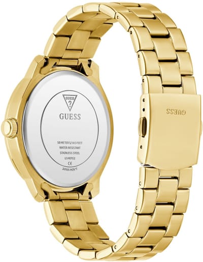 Guess Colton Quartz Analoog Horloge Gold Tone Behuizing: 100% Roestvrij Staal| Armband: Roestvrij Staal 42 mm U1487G1M, U1487G2M, U1487G3M, U1488G1M, U1488G2M, U1488G5M