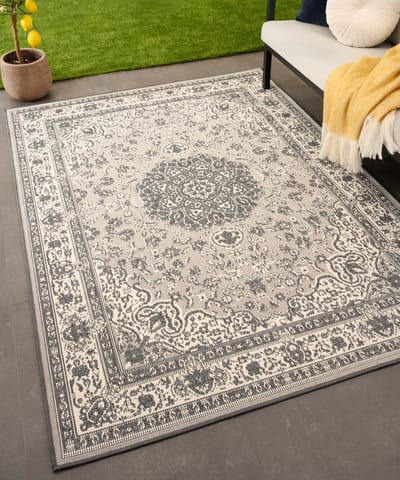 Vintage buitenkleed - Flip Agnes grijs 160x220