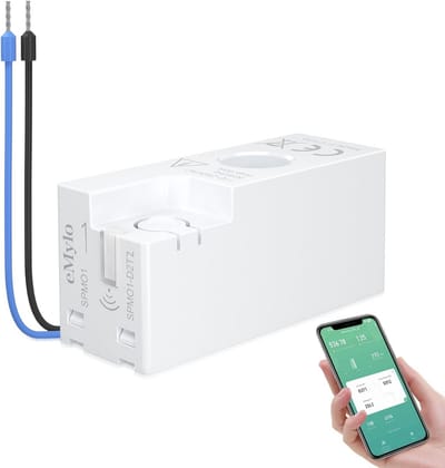 Slimme Energiemeter WiFi Zibee voor 1 Fase - Realtime Stroomverbruik & Overbelastingsbeveiliging