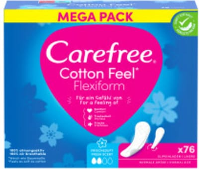 Carefree Cotton Feel Flexiform Fresh 76 stuks