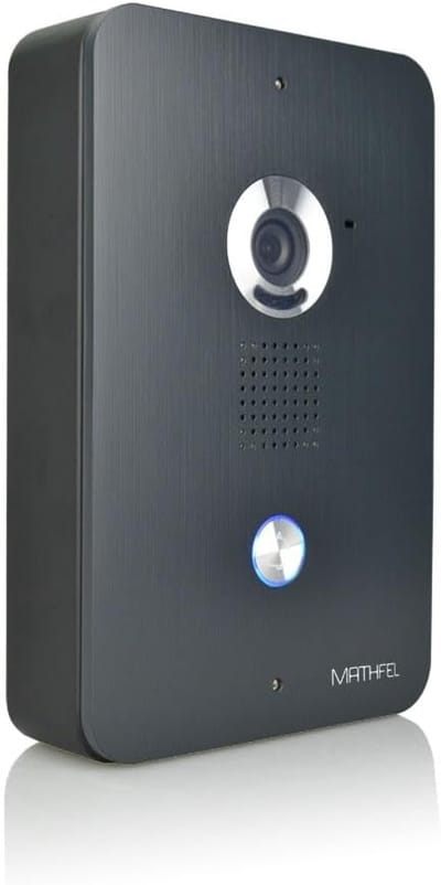 Video Deur Intercom - Buitenstation Binnenstation - Veiligheid Thuis - 170 Graden Fisheye - 7 Inch Monitor - Antraciet Zilver