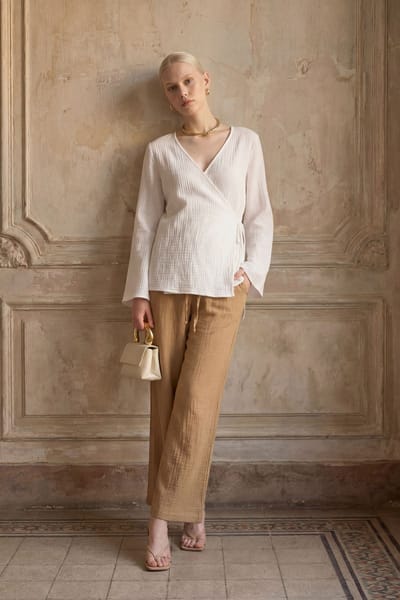 Elastische Taille Rechte Broek
