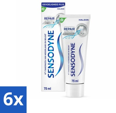 Sensodyne - Tandpasta - Repair & Protect - Deep Repair - Gevoelige Tanden - 75 ml - Voordeelverpakking - 6 stuks