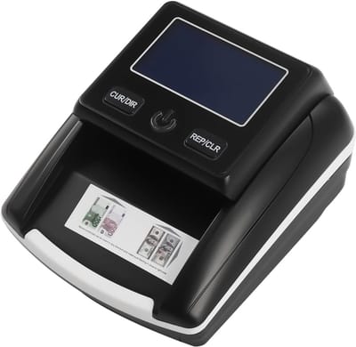 Geld Tel Machine - Bankbiljet Tester - Snel Geld Tellen - Accurate Identificatie - Compact Formaat - Zwart