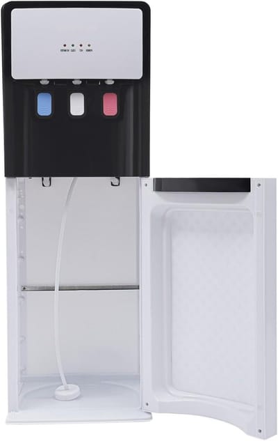 Staande waterdispenser - Waterkoeler Bodemlader - Direct Drinkwater - Warm Koud Kamerwater - 5 Liter - Wit