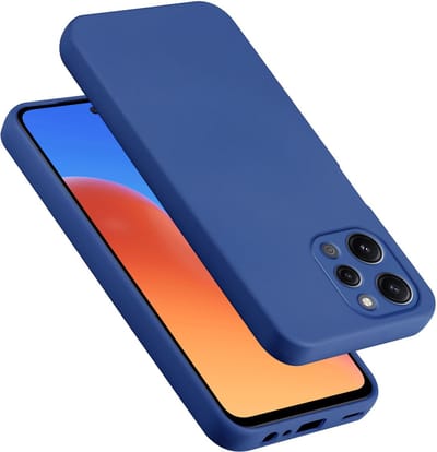Cadorabo Hoesje geschikt voor Redmi 12 in LIQUID BLAUW - Beschermhoes gemaakt van flexibel TPU silicone Case Cover