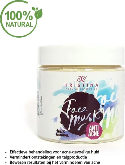 Anti-Acne Masker - Effectief voor Acne en Rode, Problematische Huid | 100% Natuurlijk - 200 ml