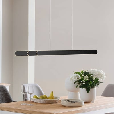 Schöner Wohnen LED hanglamp ADRIANA ROUND zwart, lengte 160 cm, metaal, CCT