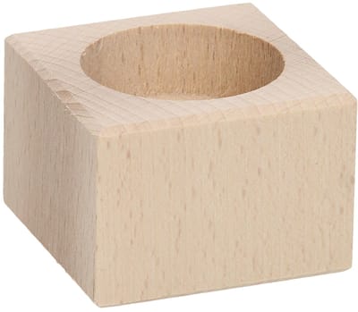 Playwood Tea light holder Square Beech wood 4cm