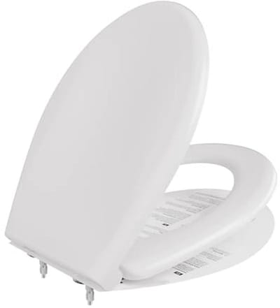 Wc-bril van duroplast met softclose en antibacterieel toiletdeksel, ovaal met Quick-Release en universeel design