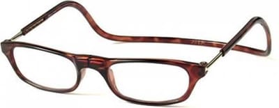 Clic Vision Leesbril donker havanna +1.0