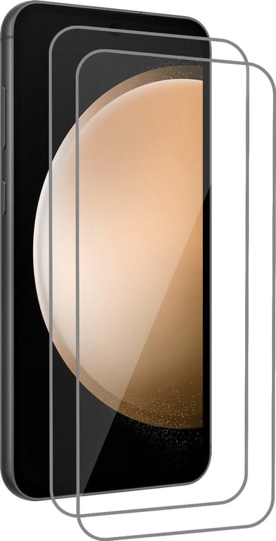 Screenprotector - 2 Stuks - Geschikt voor Samsung Galaxy S23 FE - Extra Sterk - Gehard Glas - Beschermglas - Tempered Glass - Screen Protector