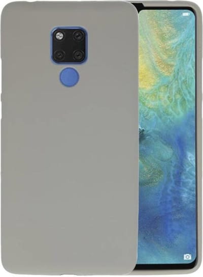 Hoesje Geschikt voor de Huawei Mate 20 X - Backcover Color Telefoonhoesje - Grijs