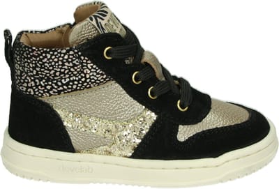 Develab - 41922 - Half-hoogMeisjesKindersneakers - Kleur: Zwart - Maat: 26