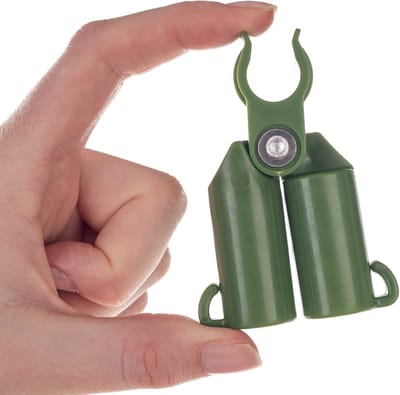 KADAX Plantenstaafconnector van kunststof, connector met scharnier voor plantenstokken, tuinaccessoires om te verbinden, klimhulp, klimhulp-staafhouders (11 mm, 8 stuks)