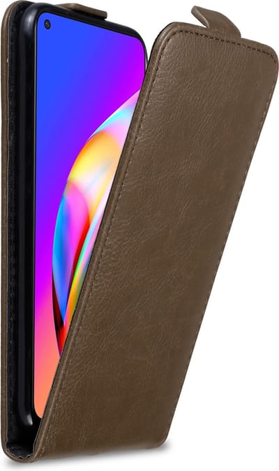 Cadorabo Hoesje geschikt voor Oppo A94 5G in KOFFIE BRUIN - Beschermhoes in flip design Case Cover met magnetische sluiting