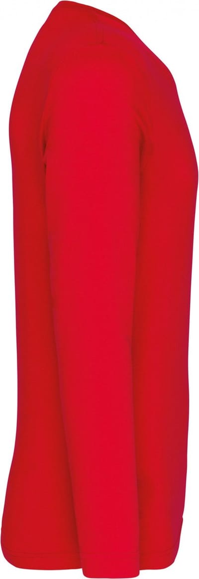 Kariban T-shirt V-hals lange mouwen K358 - Red - 3XL