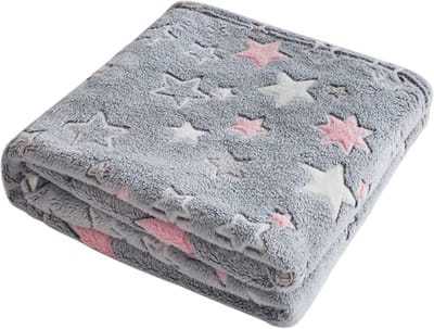Jojoy - Glow in the Dark Deken - Plaid - Fleece Deken - Dekentje Voor op de Bank - 150x200 cm - BLANKGLOW