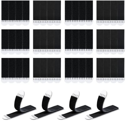 Zware Bevestigingsstrips voor Foto's | 24 Paar (48 Strips) | Kleine 15 x 50 mm | Verwijderbare Plakstrips voor Muurposters en Foto's | Eenvoudig te Gebruiken zonder Spijkers
