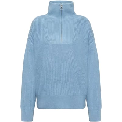 Merino 1/2 zip pullover dames KnowledgeCotton Apparel RWS