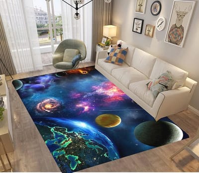 3D Gebied Tapijt voor Jongens en Meisjes - Gamer Kleur, Moderne Stijl, Wasbaar, Verkrijgbaar in Groot en Klein