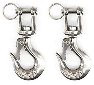 304 RVS Draaiende Oog Hijshaak Veiligheidshaken Rigging Accessoire 150KG
