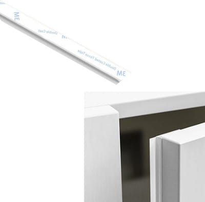 Zelfklevende Deurafdichtstrip 2.8m voor Kasten en Kleerkasten - Stofdicht, Weerbestendig en Crevice Sealing Strip in Wit