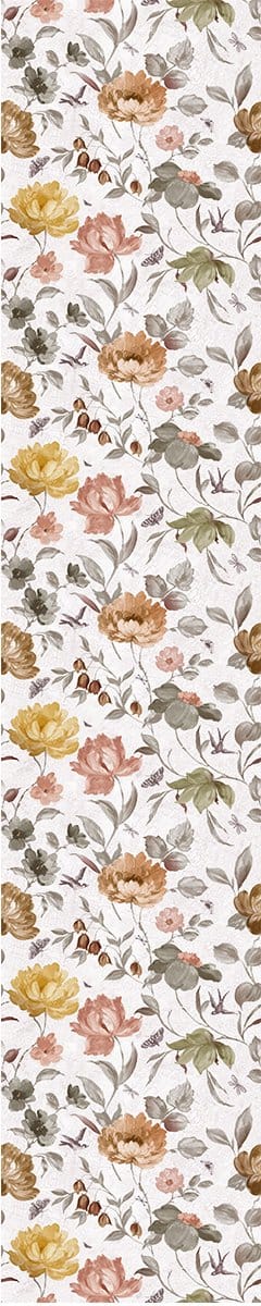 Voorgelijmd vliesbehang - VINTAGE BLOEMEN PEONIES - 1 rol van 300x60cm