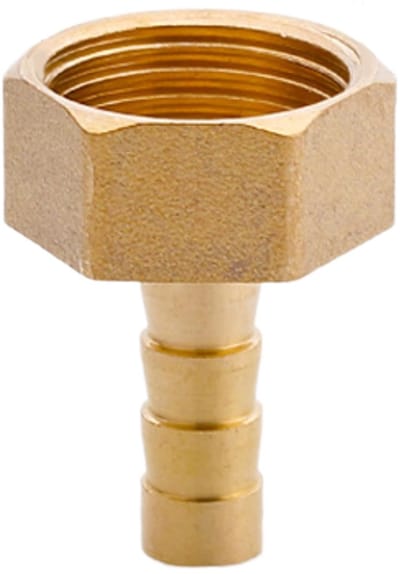 Dailygoods- Slangkoppeling Messing - Vrouwelijke Schroefdraad - Metalen Verbinder - Lekvrije Aansluiting - Robuuste Weerhaak - Duurzaam Ontwerp - Slangfitting