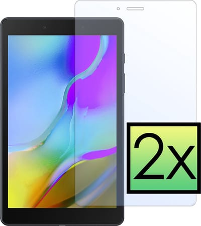 Screenprotector - 2 Stuks - Geschikt voor Samsung Galaxy Tab A 8.0 (2019) - Extra Sterk - Beschermglas - Gehard Glas - Tempered Glass - Screen Protector - Bescherm Cover