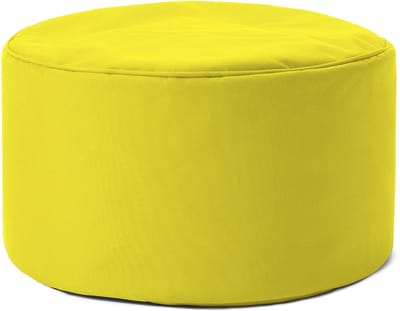Lumaland Zitzak poef | Compacte zitzak met 3-in-1-functie: comfortabele poef, handig tafeltje en stijlvolle voetenbank voor binnen en buiten | Met flexibele EPS-vulling | Ø 25 x 45 cm