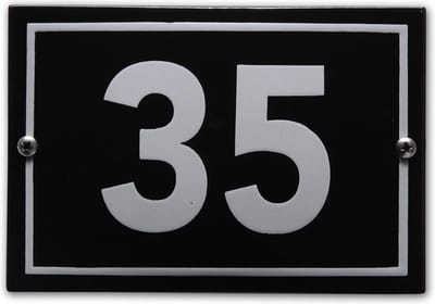 Huisnummer model Phil nr. 35
