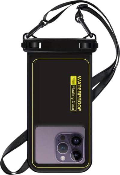 Livano Waterdichte Telefoonhoesjes - Waterdicht Telefoonzakje - Waterproof Festival Opbergtasje - Documententasje - Waterbestendig - Zwart