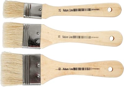 Creativ Company Nature Line Verniskwasten Set 25-50mm 3 stuks