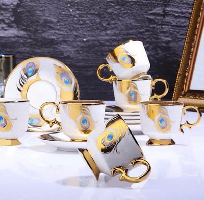 Espresso / Turkse koffie kopjes 6 persoons, 12-delige