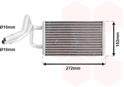 Van Wezel - KACHEL RADIATEUR VOOR FORD TRANSIT 2000-2006 4042576