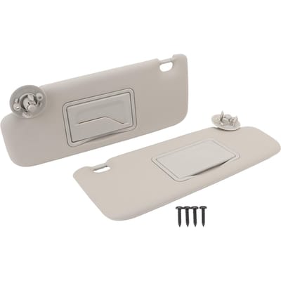 2 stuks Binnen Zonneklep P95327509 Interieur Voorruit Zonneklep Schaduw met Spiegel voor Sonic Aveo white