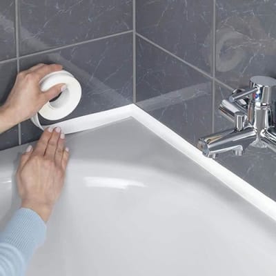 Zelfklevende afdichtingsrol - SHOP-STORY - Dikte 2.2cm - Lengte 3.2m - Kleur Wit wit