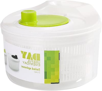 Slacentrifuge - Groentedroger Saladebereider - Salade Maken - Dubbellaags Ontwerp - 3 Liter - Groen