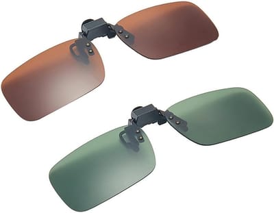 Zonnebril Clips - Overzet Zonnebril - Buiten Activiteiten - UV400 Polarized - Flip Up - Zwart Grijs