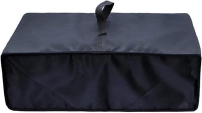 Draaitafel Afdekking - Vinyl Beschermhoes - Muziekinstallatie Beschermen - Waterdicht Oxford Doek - 48 x 40 x 17 cm - Zwart