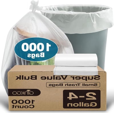 Kleine Afvalzakken - Prullenbakzakken Mini - Huishoudelijk Gebruik - Translucent Ontwerp - 4 Gallon - Transparant