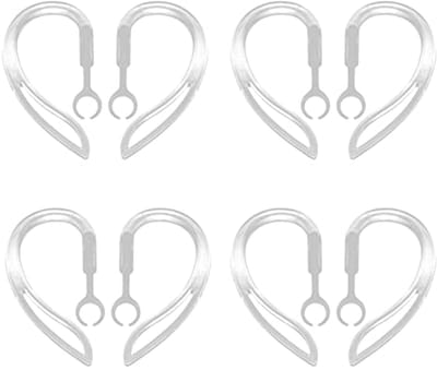 4 Paar Anti-Verloren Oorhaken voor Bluetooth-Headsets - Siliconen Oorhaken voor Sport en Fitness