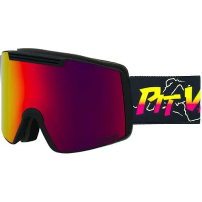 Pit Viper The Power Surge Backslap Small Skibril Zwart Red Revo/CAT3 Man,Vrouw