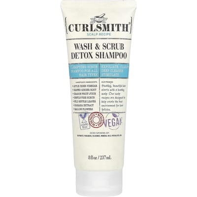 Curlsmith - Wash Scrub Detox Shampoo Tube 237ml - Krullend haar - Detox Shampoo - Refresh