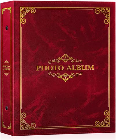 Insteekalbum voor 400 Foto's van 10x15 cm - Klassiek Rood Fotoalbum
